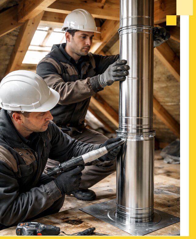 Монтаж дымоходов для каминов в Горячем Ключе с гарантией качества