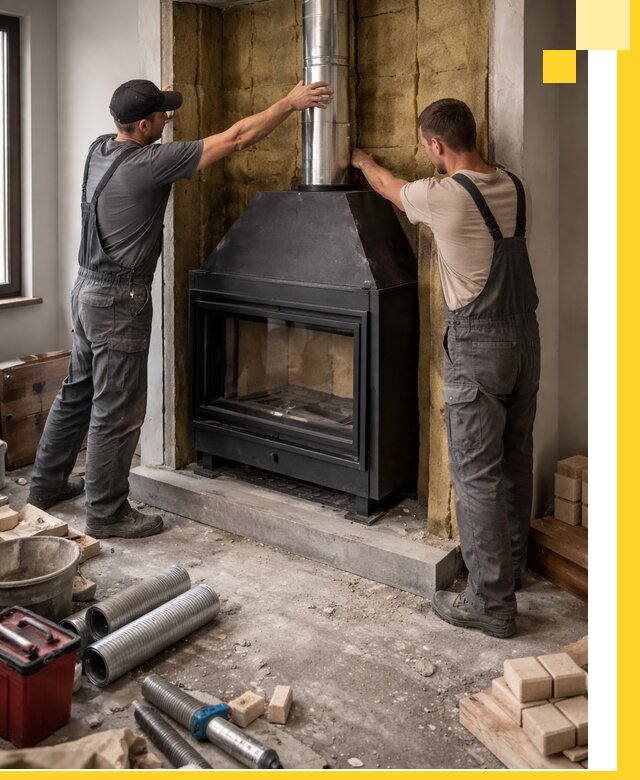 Изготовление и монтаж закрытых каминов в Горячем Ключе под ключ