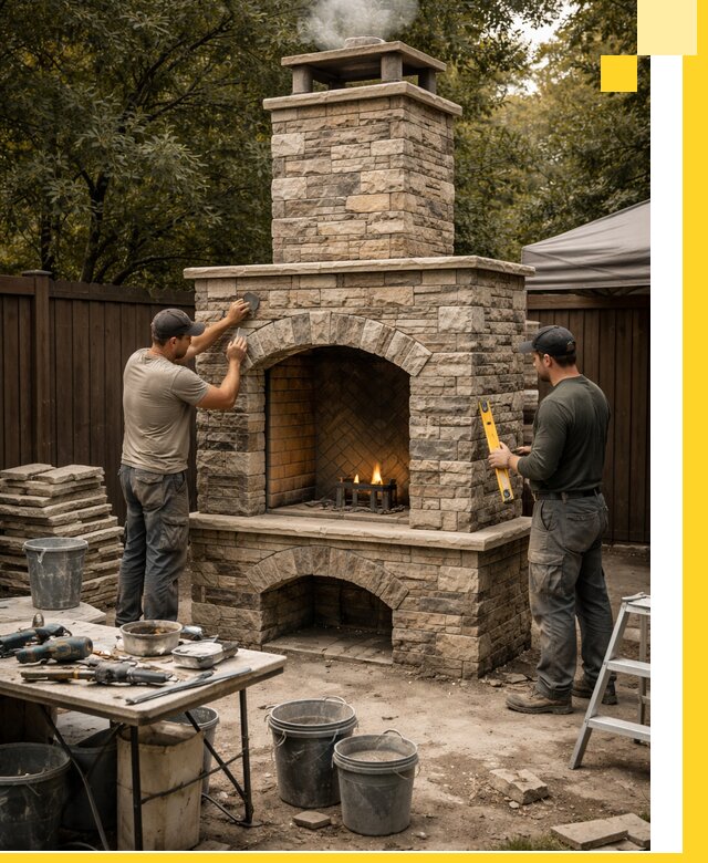 Проектирование и установка уличных каминов в Горячем Ключе