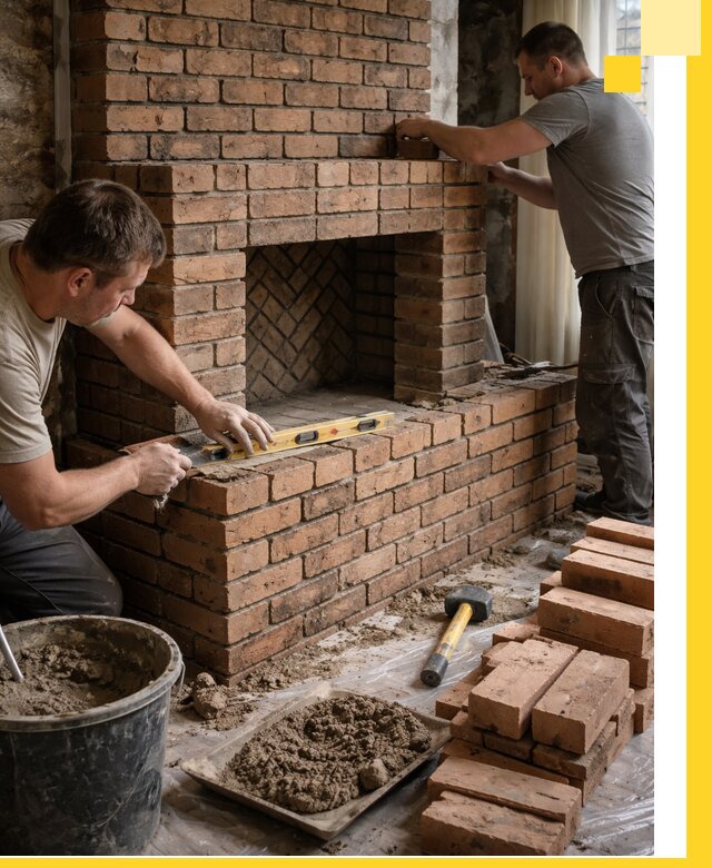 Изготовление и установка кирпичных каминов в Горячем Ключе