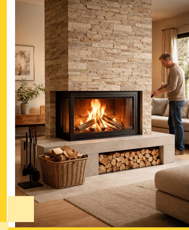 Дровяной камин под ключ в Горячем Ключе от 206660 р. | ЭриданГрч