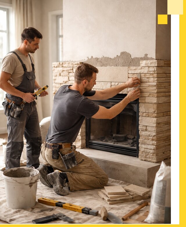 Установка и монтаж каминов для загородного дома в Горячем Ключе