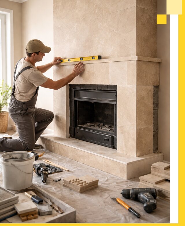 Установка и монтаж каминов в частном доме под ключ в Горячем Ключе