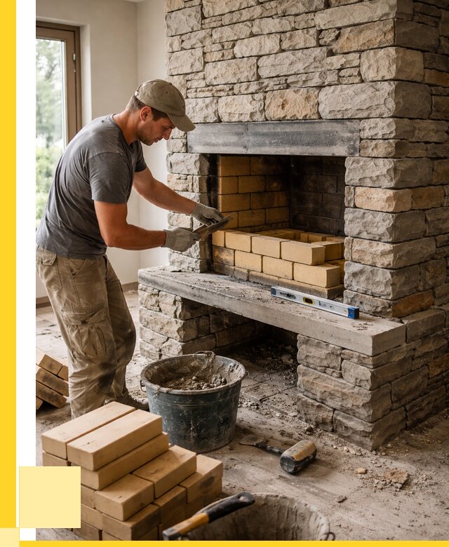 Кладка каминов и камина в Горячем Ключе от 25833 р. ЭриданГрч