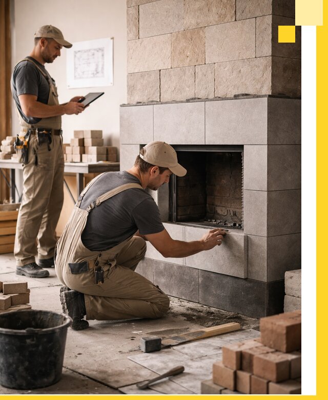 Индивидуальные проекты каминов и каминных систем в Горячем Ключе