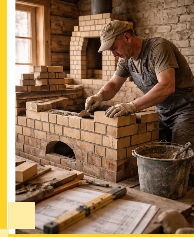 Кладка печей из кирпича в Горячем Ключе цены от 30999 р. - ЭриданГрч