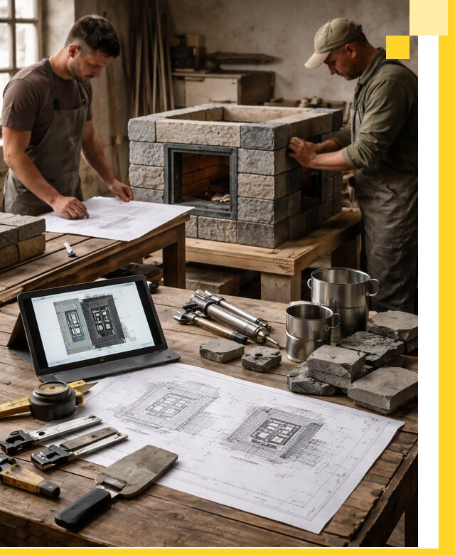 Разработка проектов печей с согласованием и монтажом в Горячем Ключе