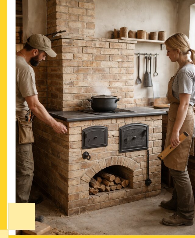 Варочно отопительные печи в Горячем Ключе от 92997 р. | ЭриданГрч