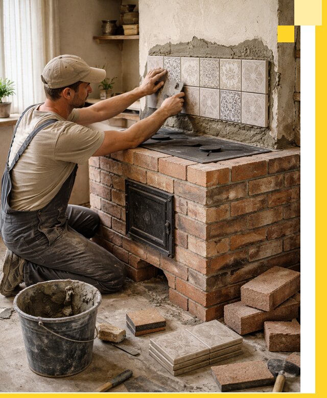 Печи с плитой на заказ монтаж гарантия и сервис в Горячем Ключе