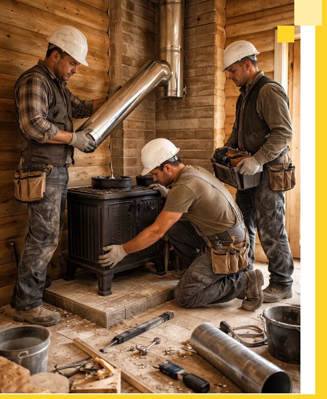 Профессиональный монтаж банных печей и дымоходов в Горячем Ключе