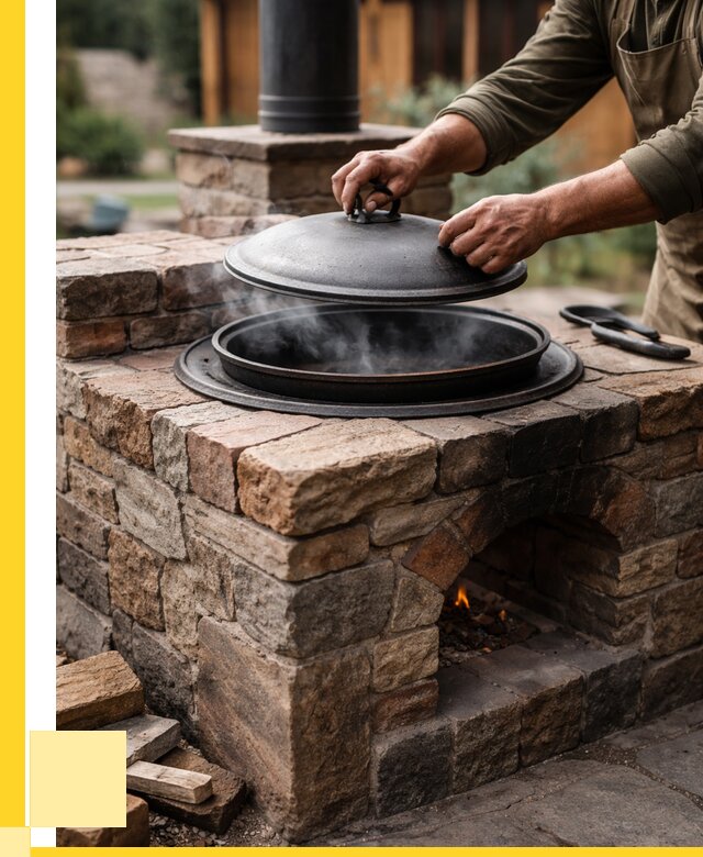 Печи для казана в Горячем Ключе по цене от 18599 р. | ЭриданГрч