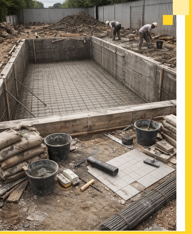 Строительство бассейнов под ключ в Горячем Ключе, дизайн и монтаж