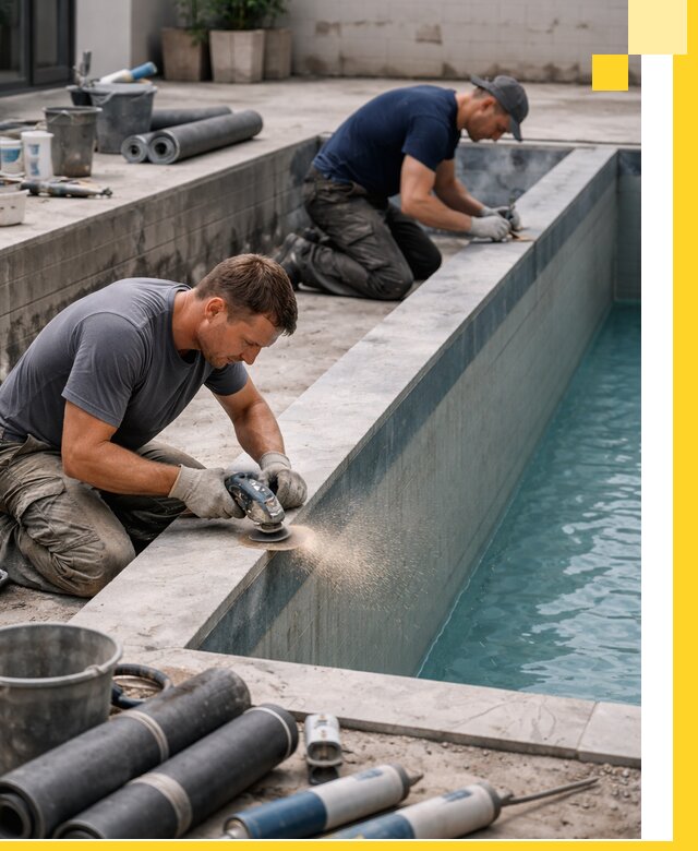 Профессиональный ремонт бассейнов под ключ в Горячем Ключе