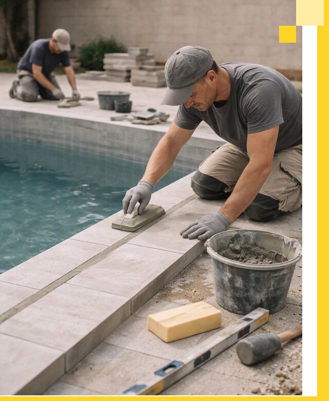 Отделка бассейнов в Горячем Ключе: декоративная отделка и гидроизоляция