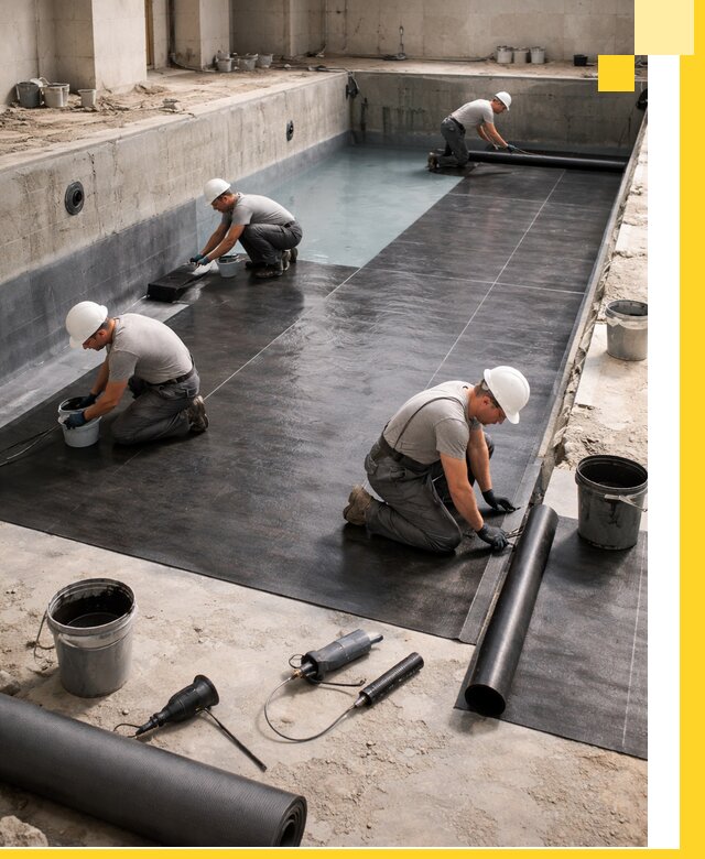 Профессиональная гидроизоляция бассейнов и чаш в Горячем Ключе под ключ