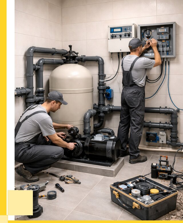 Монтаж оборудования для бассейнов в Горячем Ключе от 41332 р. | ЭриданГрч