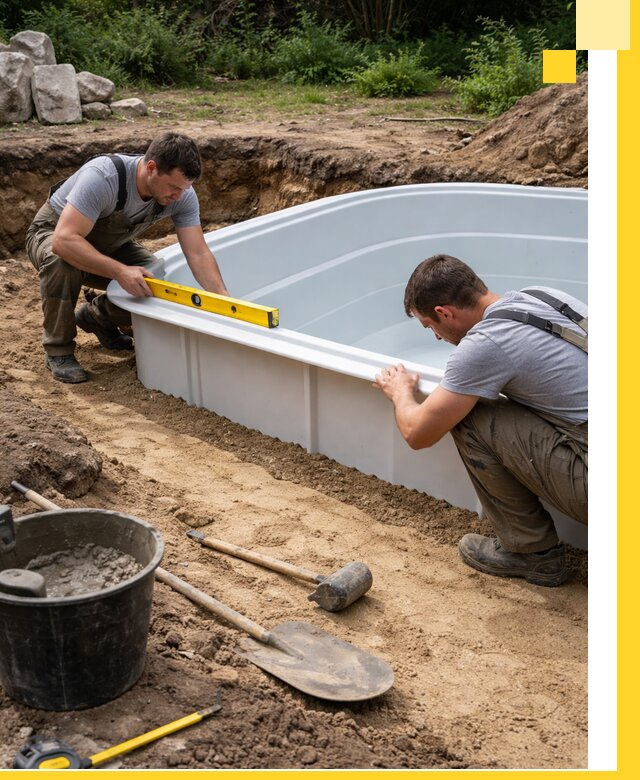 Производство и установка пластиковых бассейнов в Горячем Ключе под ключ