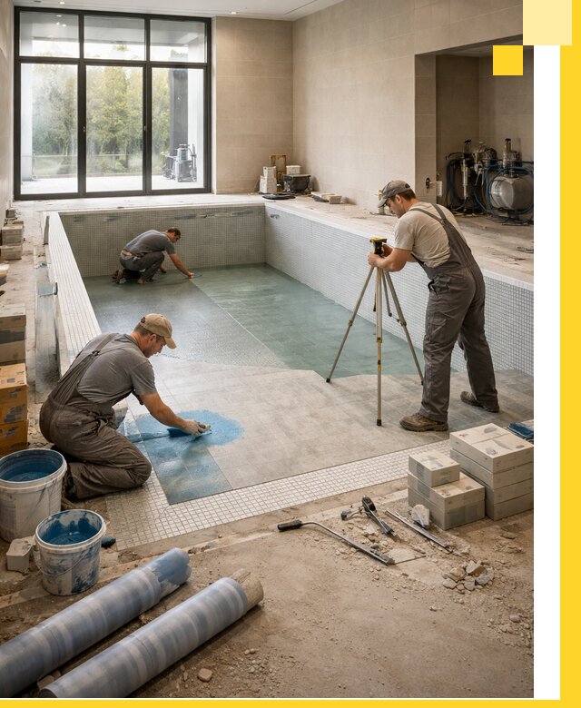 Проект и строительство закрытых бассейнов в Горячем Ключе под ключ