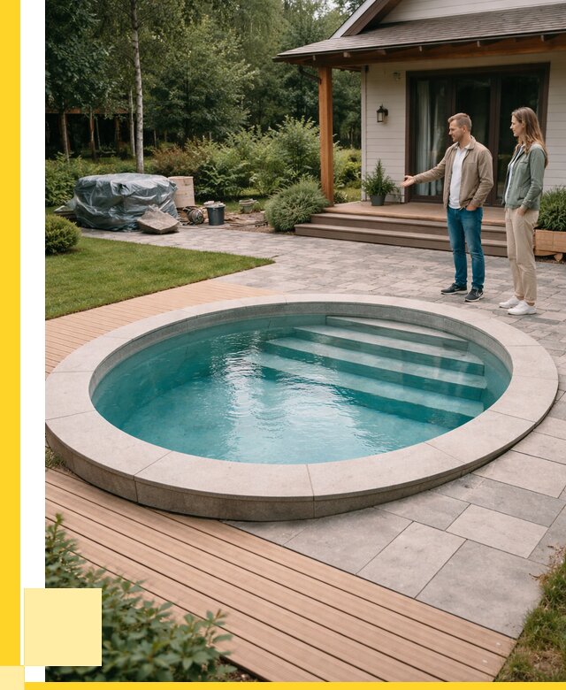 Бассейн на даче под ключ в Горячем Ключе от 206660 р., ЭриданГрч