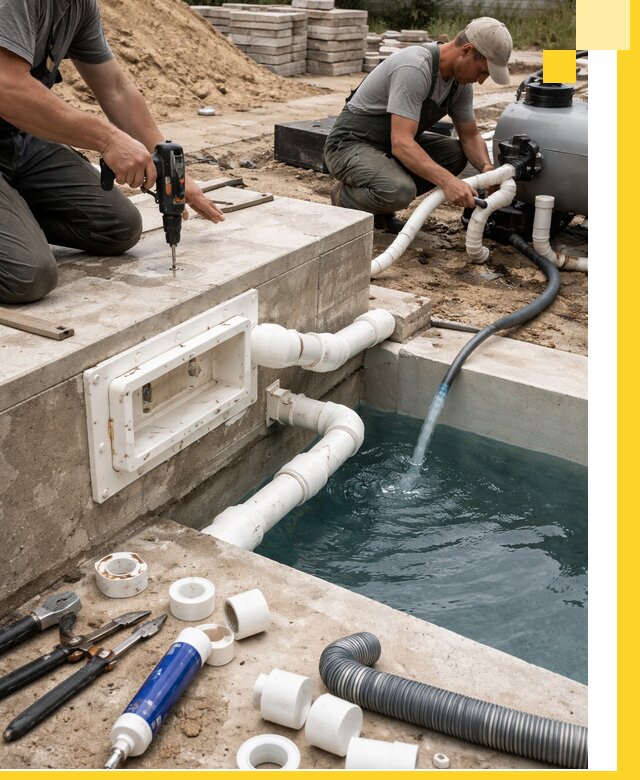 Строительство скиммерных бассейнов под ключ в Горячем Ключе