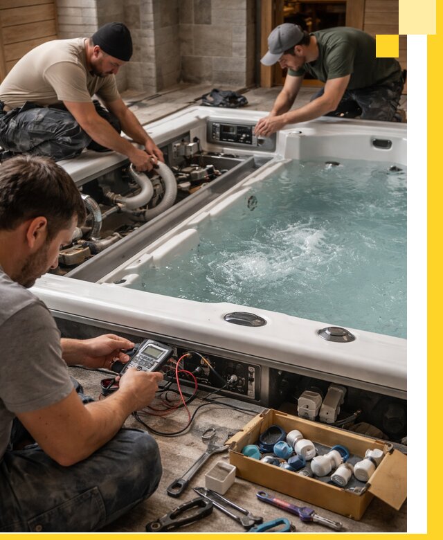 Гидромассажные бассейны под ключ в Горячем Ключе, дизайн и монтаж