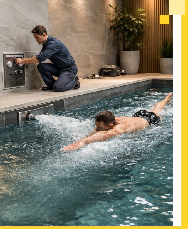 Проектирование и монтаж бассейнов с противотоком в Горячем Ключе