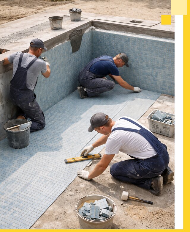 Укладка и установка плитки для бассейнов под ключ в Горячем Ключе