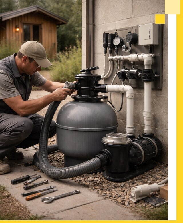 Продажа и монтаж фильтров и насосов для бассейнов в Горячем Ключе