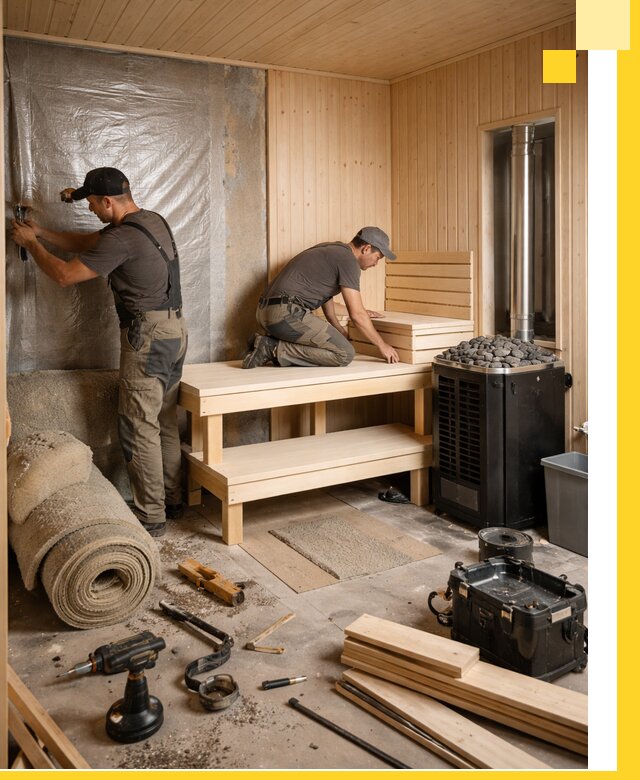 Проекты саун под ключ в Горячем Ключе дизайн и строительство