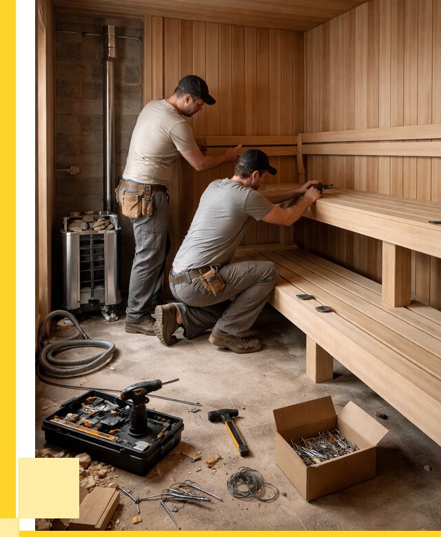 Монтаж саун под ключ в Горячем Ключе от 123996 р. | ЭриданГрч