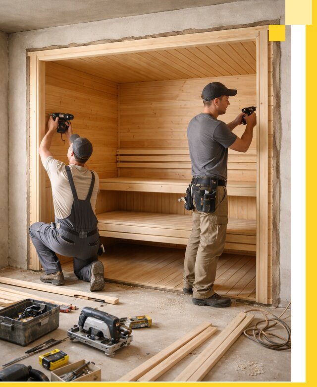 Монтаж саун под ключ в Горячем Ключе — проектирование и установка