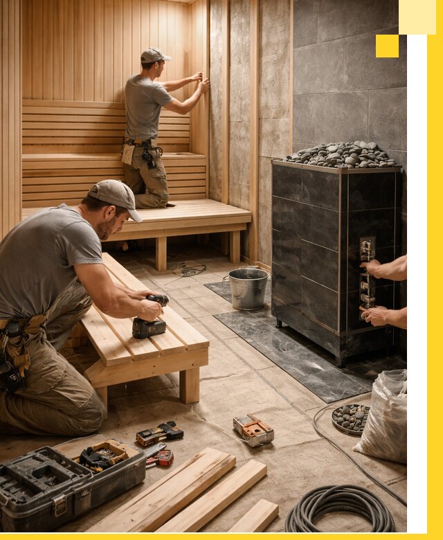 Дизайн и строительство интерьерных саун под ключ в Горячем Ключе