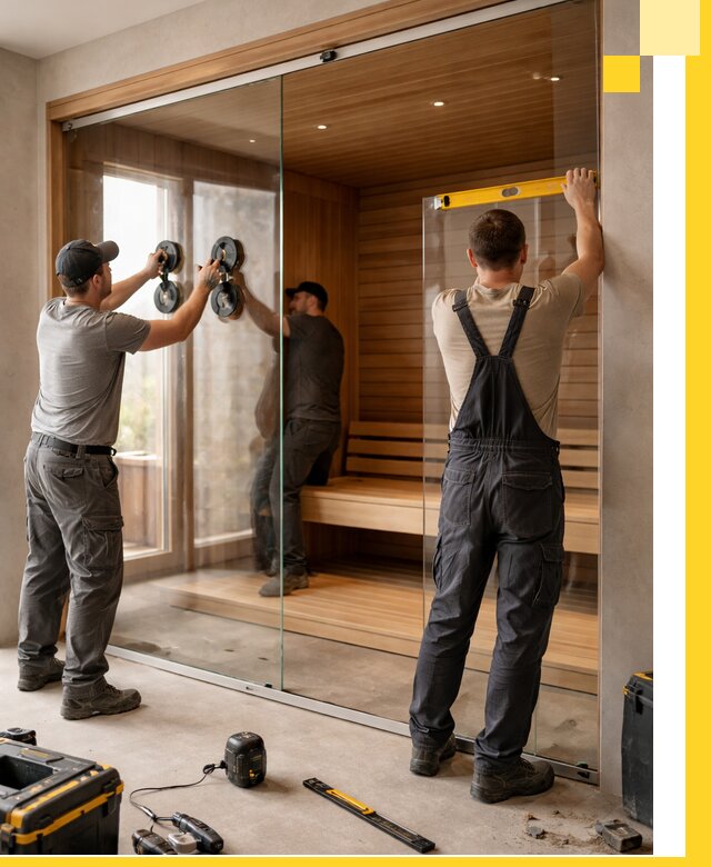 Производство и монтаж стеклянных саун под ключ в Горячем Ключе