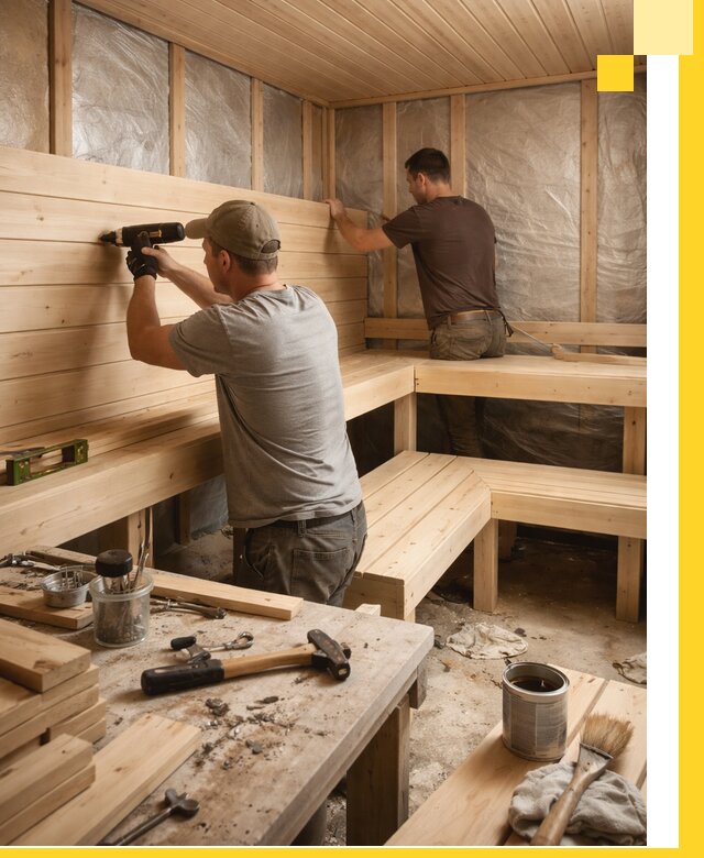 Профессиональная отделка бань и саун под ключ в Горячем Ключе