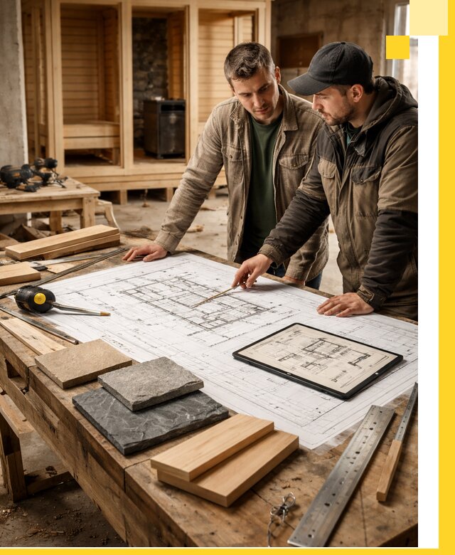 Проекты бань под ключ и планы строительства в Горячем Ключе