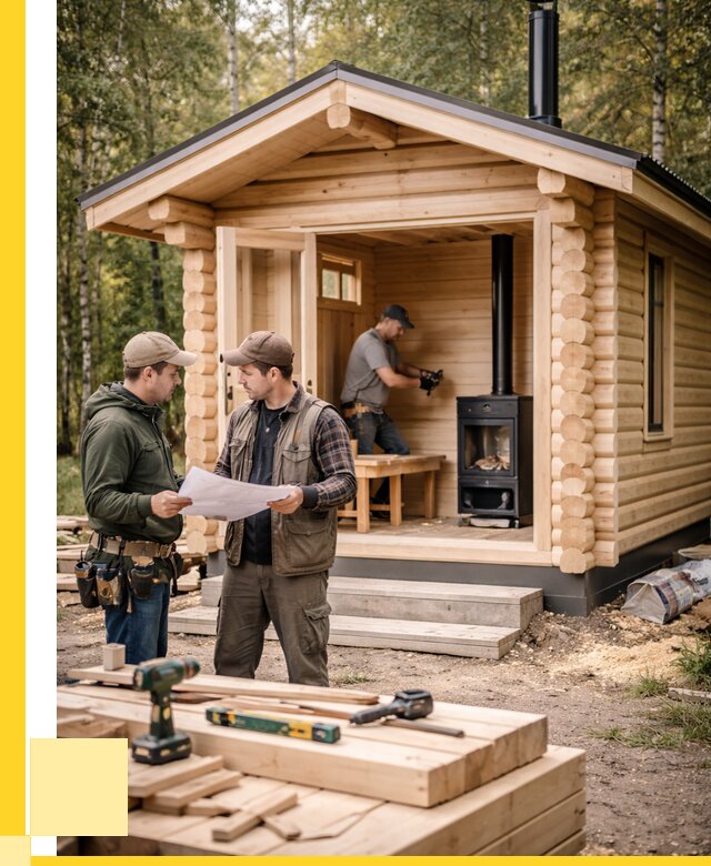 Монтаж бань под ключ в Горячем Ключе — от 206660 р. | ЭриданГрч