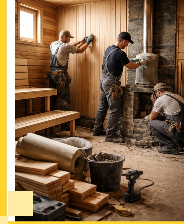 Ремонт бань под ключ в Горячем Ключе от 46499 р. | ЭриданГрч