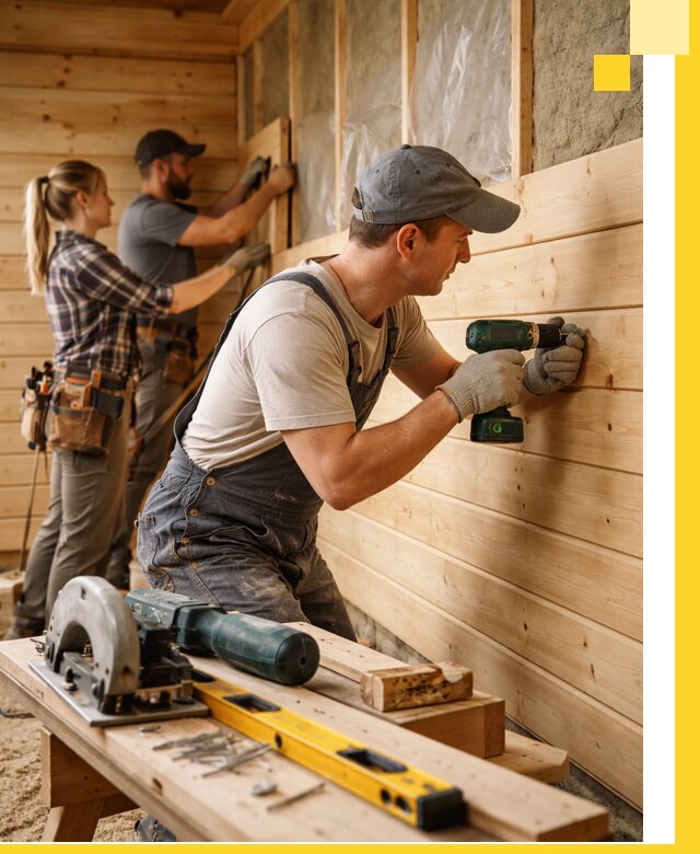 Обшивка бань под ключ в Горячем Ключе: отделка стен и потолков