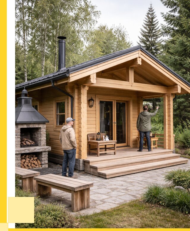 Деревянные бани под ключ в Горячем Ключе от 464985 р. | ЭриданГрч