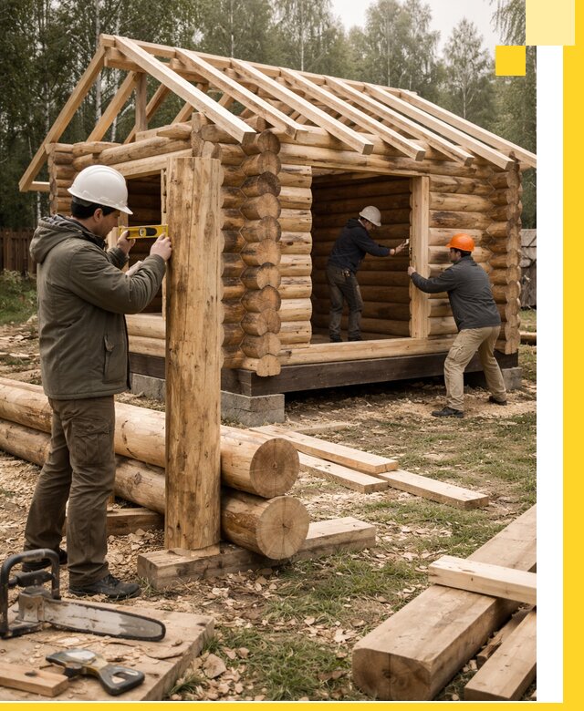 Строительство бань для дачи под ключ в Горячем Ключе с доставкой и монтажом