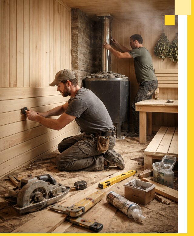 Полное строительство и оснащение парных под ключ в Горячем Ключе