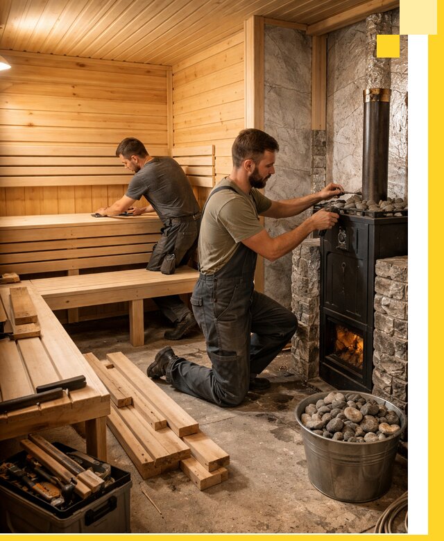 Дизайн и строительство интерьеров бань под ключ в Горячем Ключе