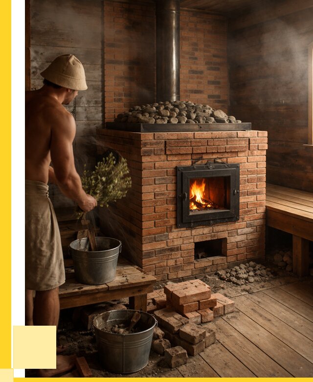 Кирпичные банные печи в Горячем Ключе от 92997 р. | ЭриданГрч