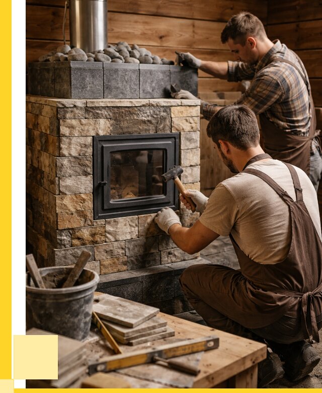 Облицовка банной печи в Горячем Ключе от 15500 р. | ЭриданГрч