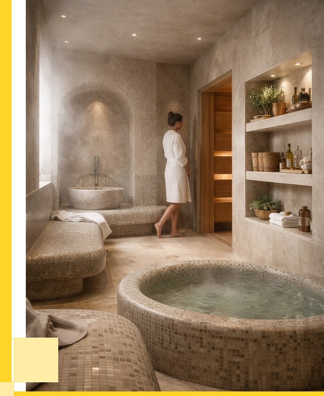 Строительство бани с хамамом в Горячем Ключе от 774975 р. | ЭриданГрч