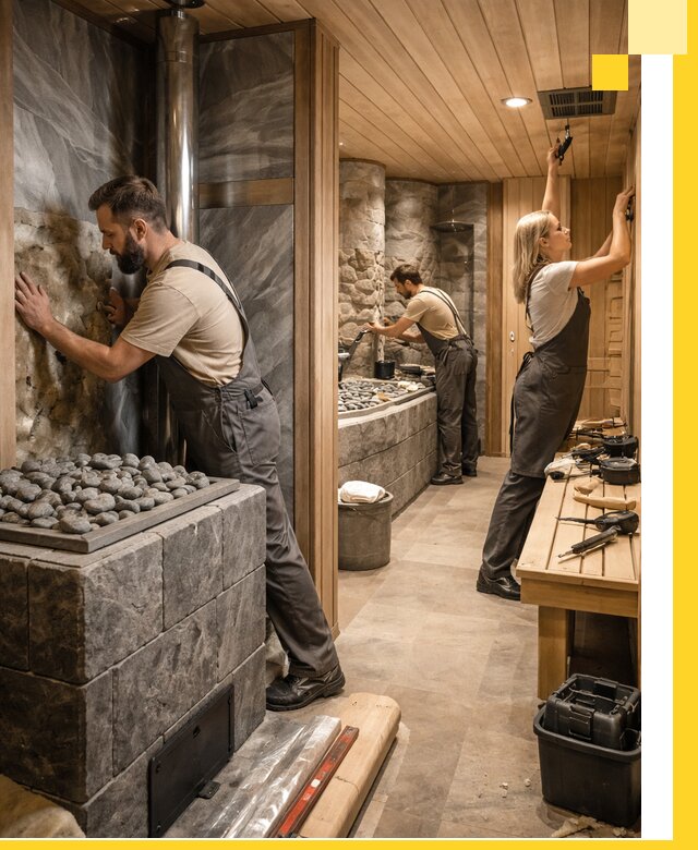 Строительство бань и SPA процедур в Горячем Ключе под ключ и отделкой