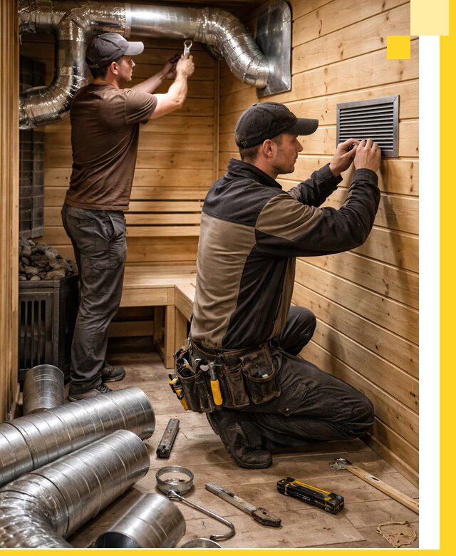 Проектирование и монтаж вентиляции бани в Горячем Ключе под ключ