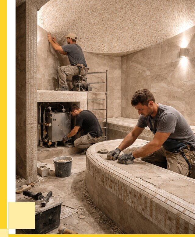 Монтаж хамамов под ключ в Горячем Ключе от 258325 р. ЭриданГрч