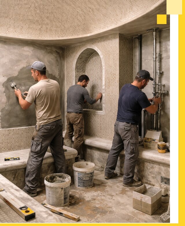 Профессиональный монтаж хамамов под ключ в Горячем Ключе с гарантией