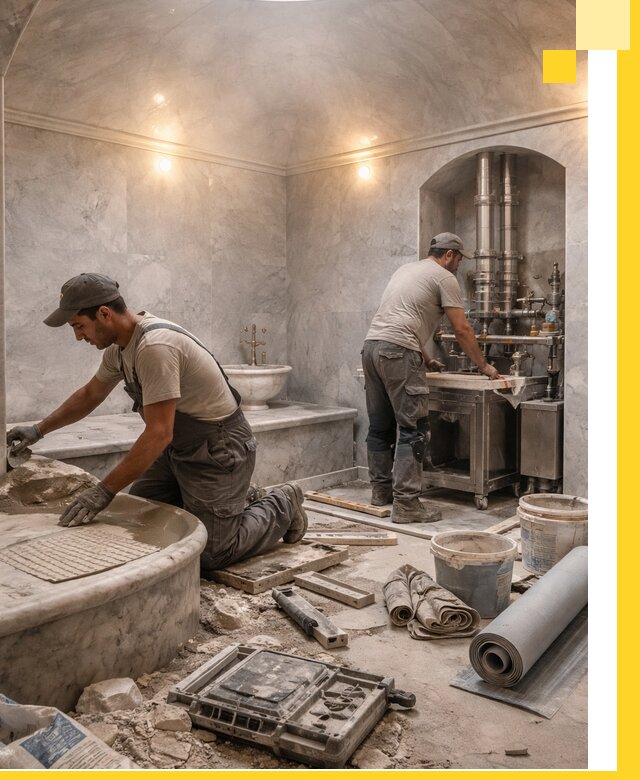 Строительство турецких бань хаммам под ключ в Горячем Ключе